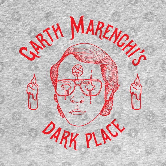 Garth Marenghi's Dark Place - Red by fakebandshirts